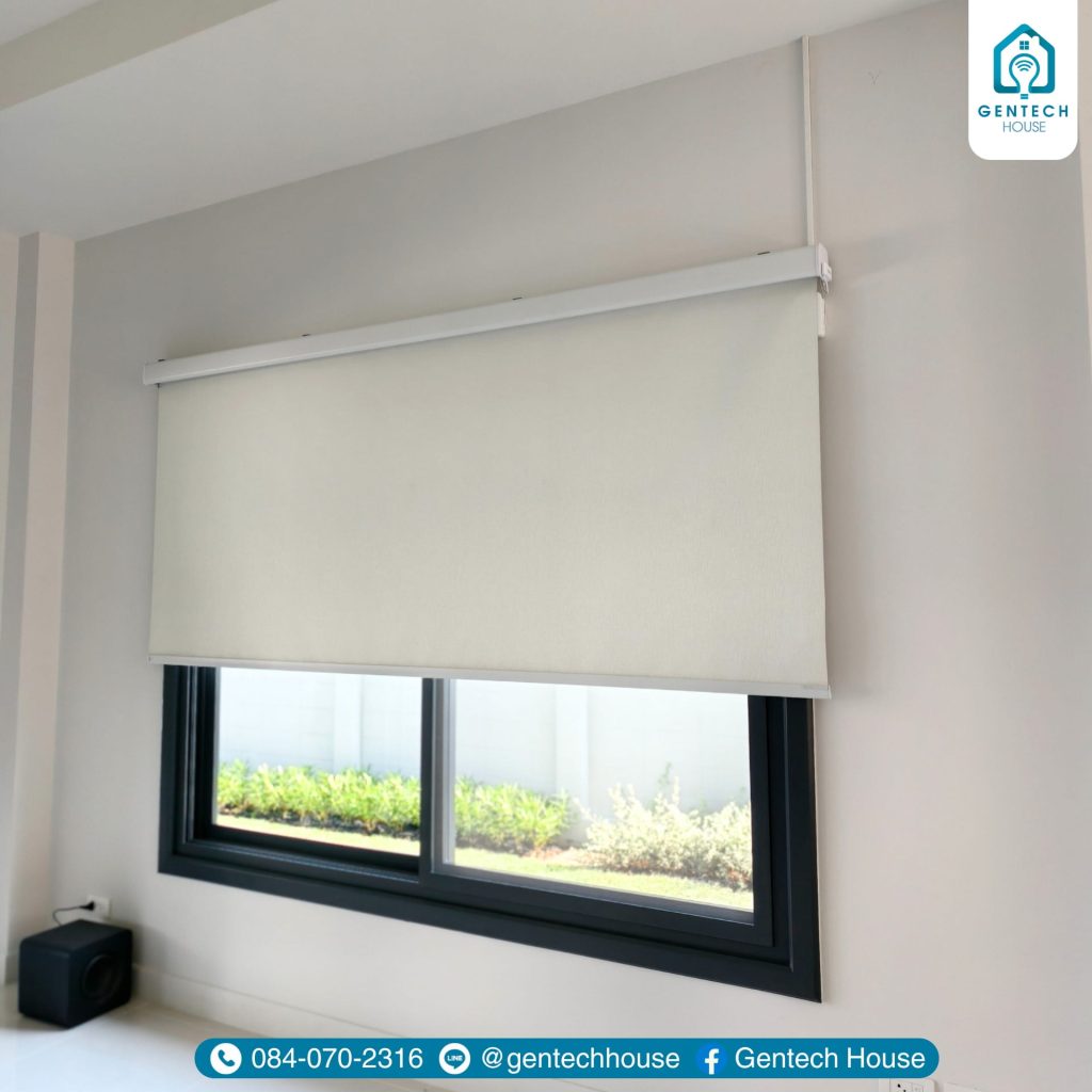 ผลงานการติดตั้ง ระบบม่านม้วนอัจฉริยะ (Smart Roller Blind)