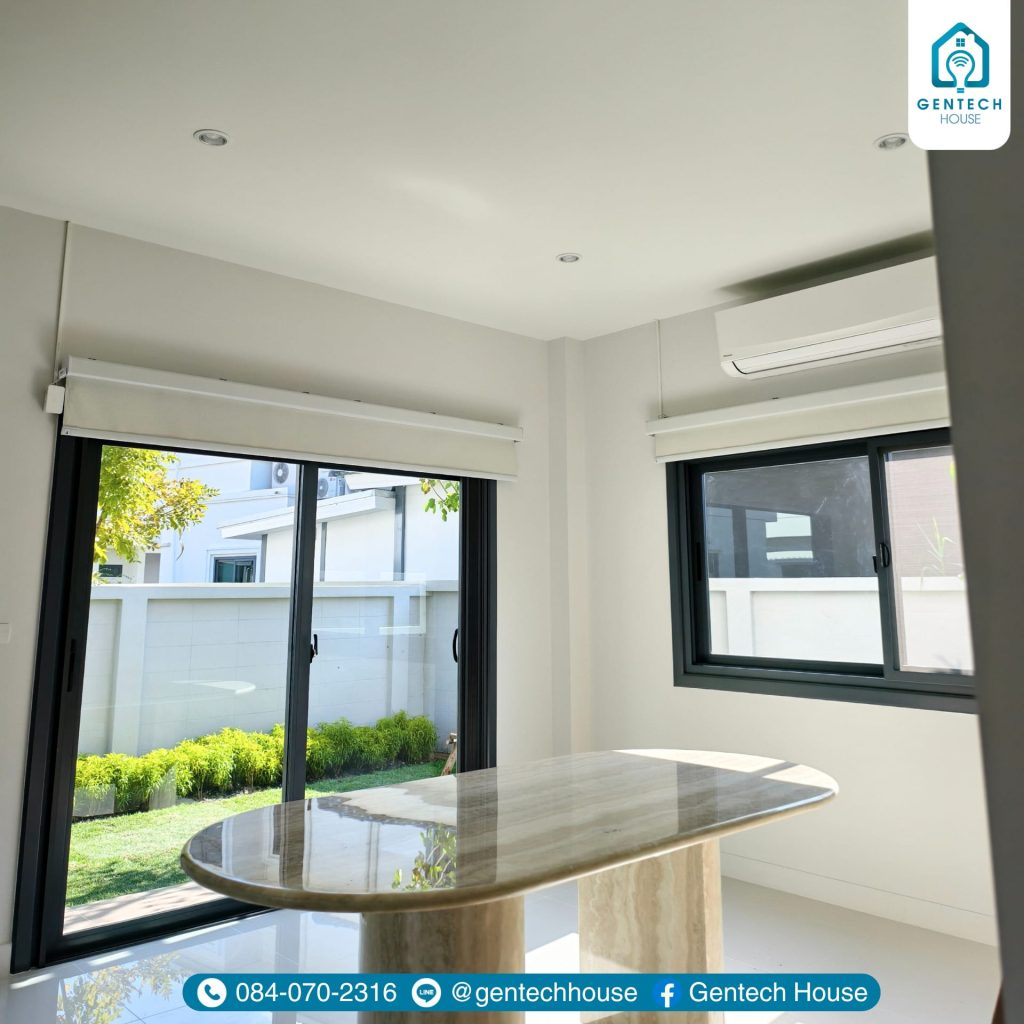 ผลงานการติดตั้ง ระบบม่านม้วนอัจฉริยะ (Smart Roller Blind) รูปที่ 6