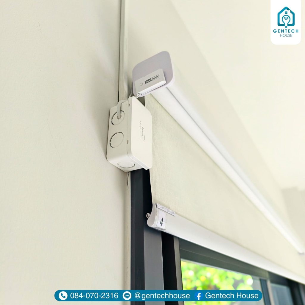 ผลงานการติดตั้ง ระบบม่านม้วนอัจฉริยะ (Smart Roller Blind) รูปที่ 3