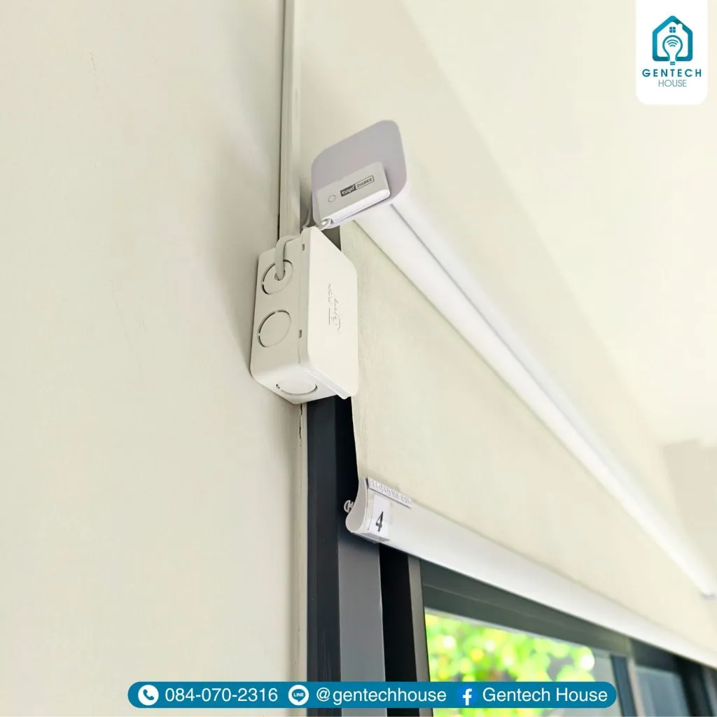 ผลงานการติดตั้ง ระบบม่านม้วนอัจฉริยะ (Smart Roller Blind) รูปที่ 3