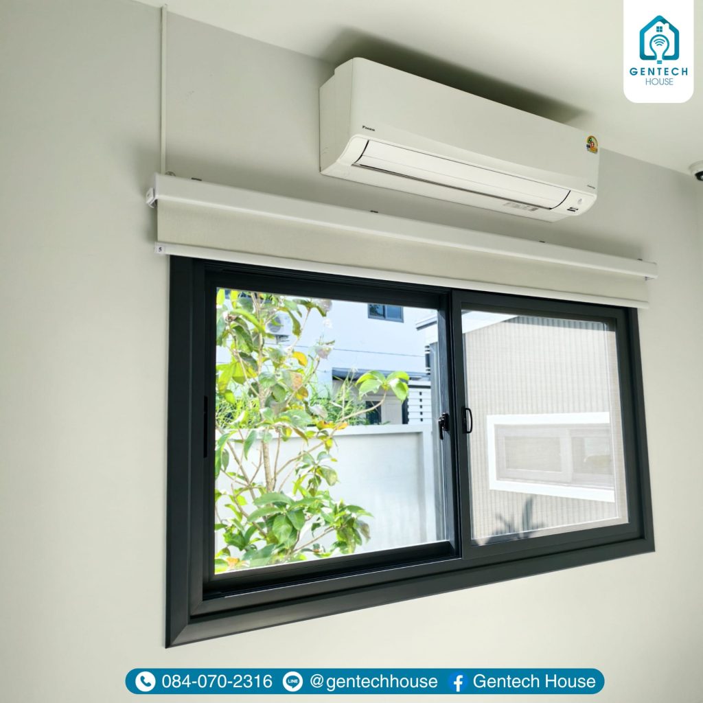 ผลงานการติดตั้ง ระบบม่านม้วนอัจฉริยะ (Smart Roller Blind) รูปที่ 5