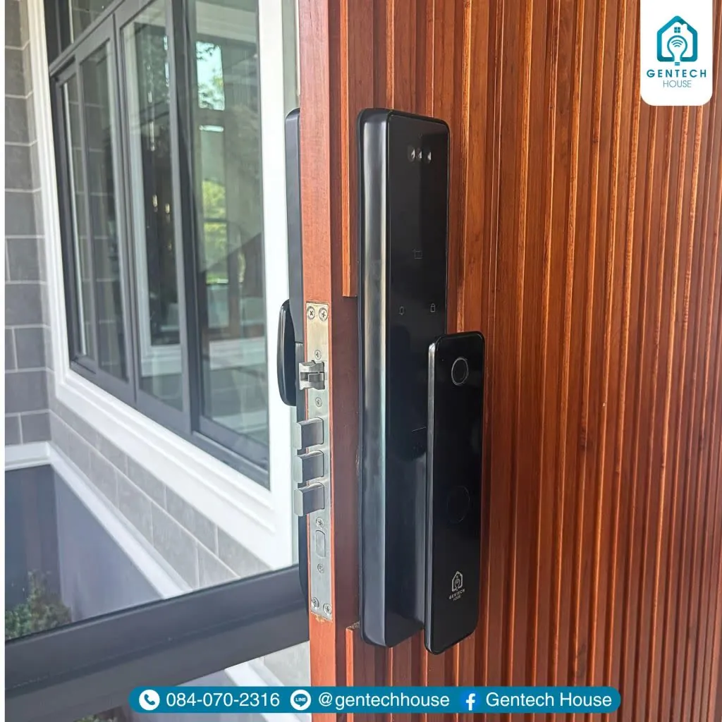 ผลงานการติดตั้ง กลอนประตูดิจิตอล (Smart Door Lock)