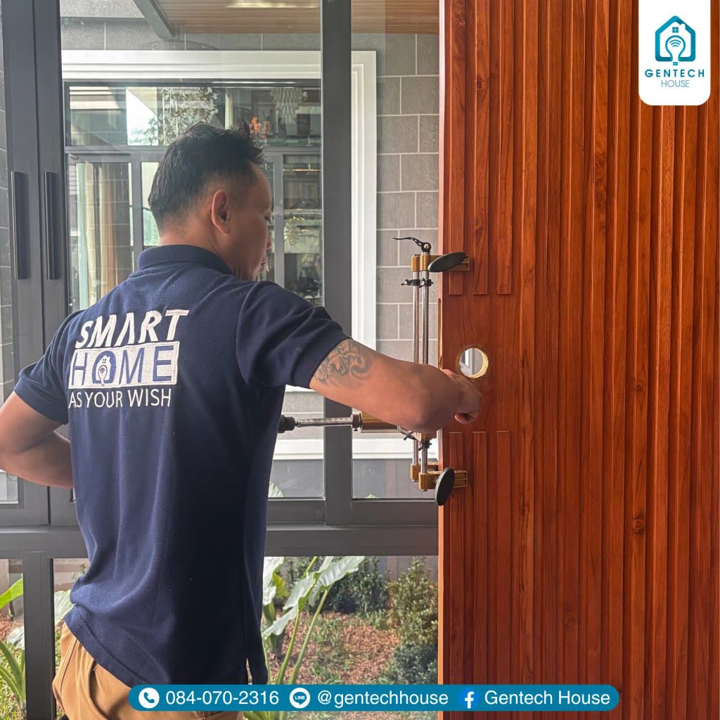 ผลงานการติดตั้ง กลอนประตูดิจิตอล (Smart Door Lock) รูปที่ 3